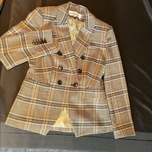 Veronica Beard miller plaid Dickey jacket.